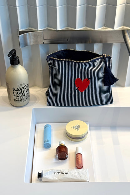 Pouch Treasure in Blau/Weiß Anita Hass