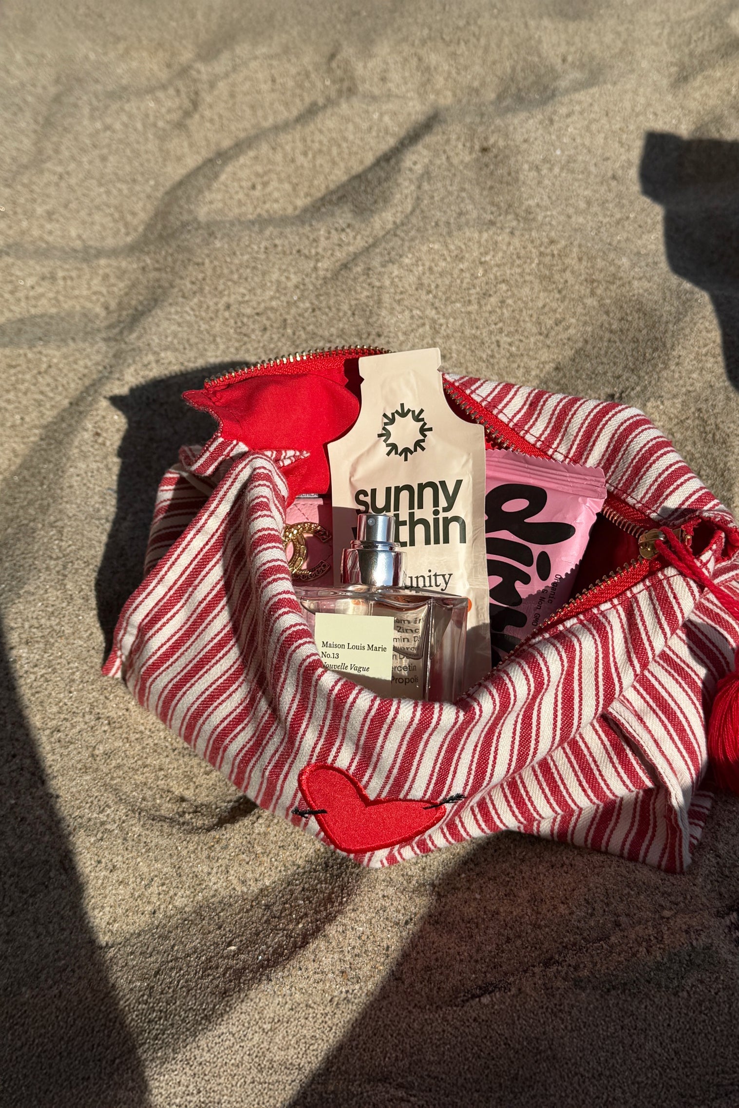 Pouch Treasure in Rot/Weiß Anita Hass