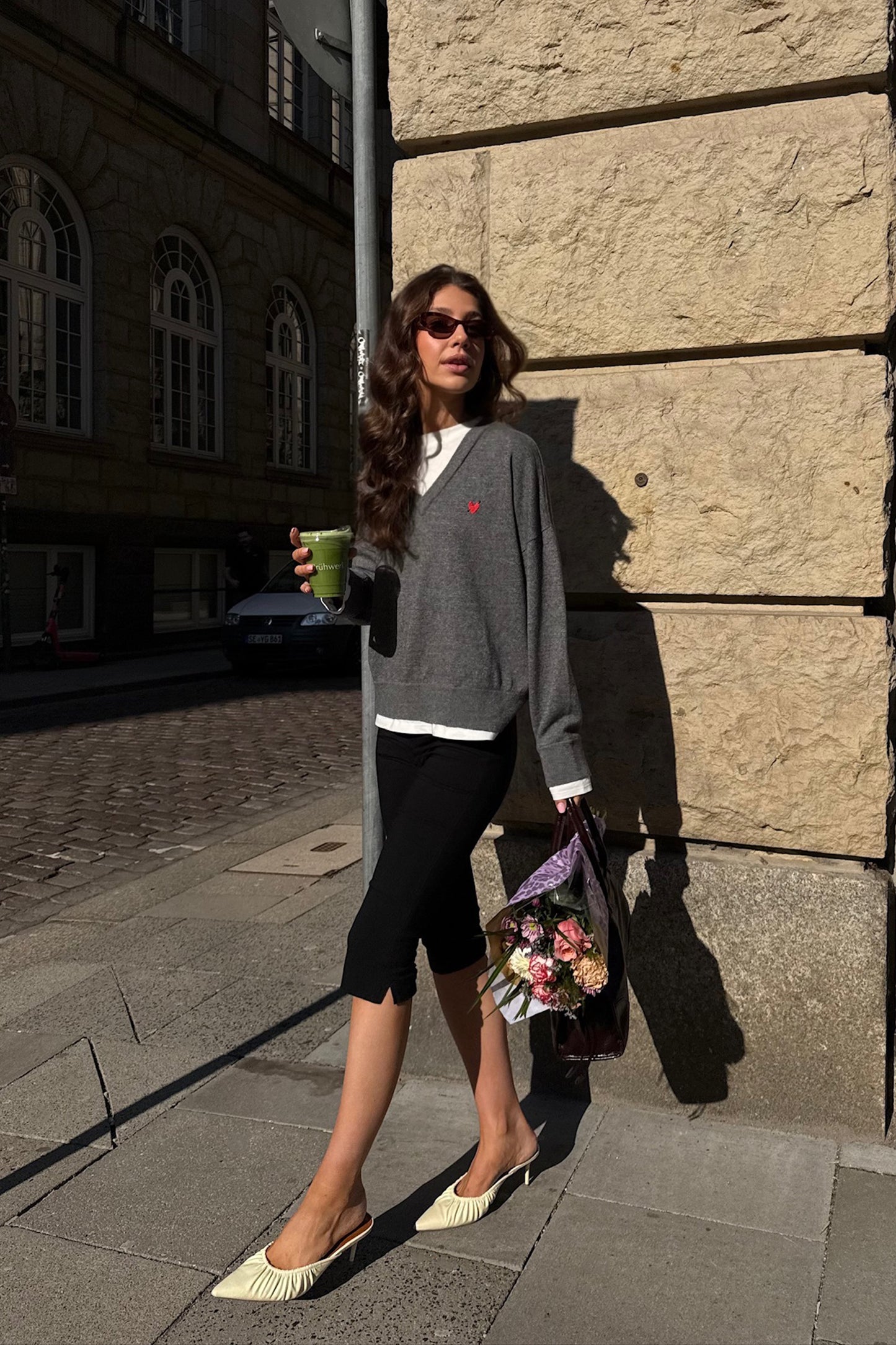 Groove Sweater in Gray by Anita Hass - Anita Hass