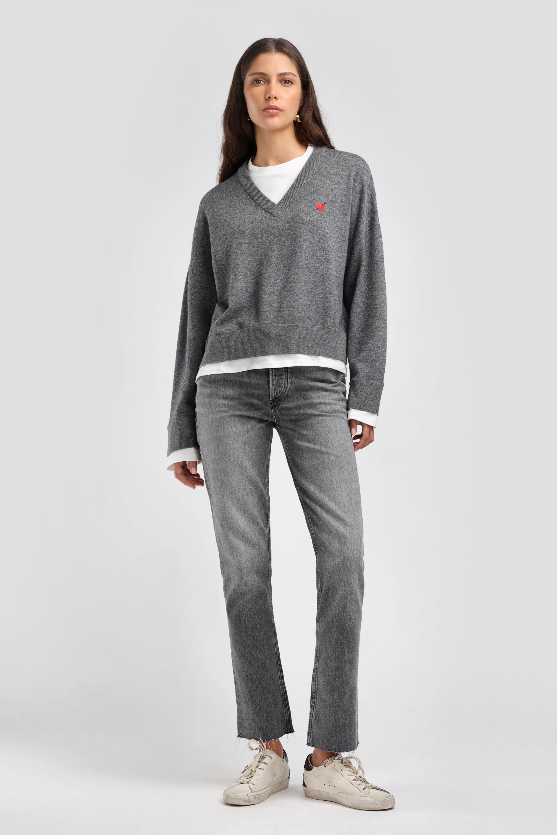 Groove Sweater in Gray by Anita Hass - Anita Hass