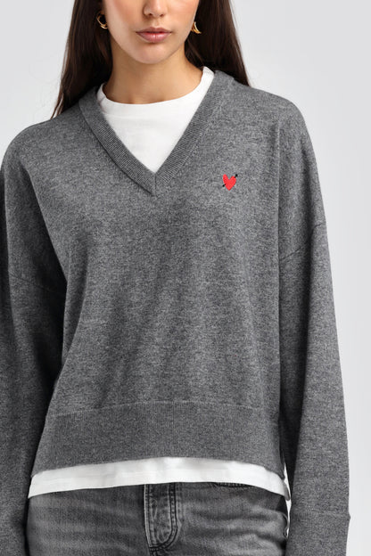 Groove Sweater in Gray by Anita Hass - Anita Hass