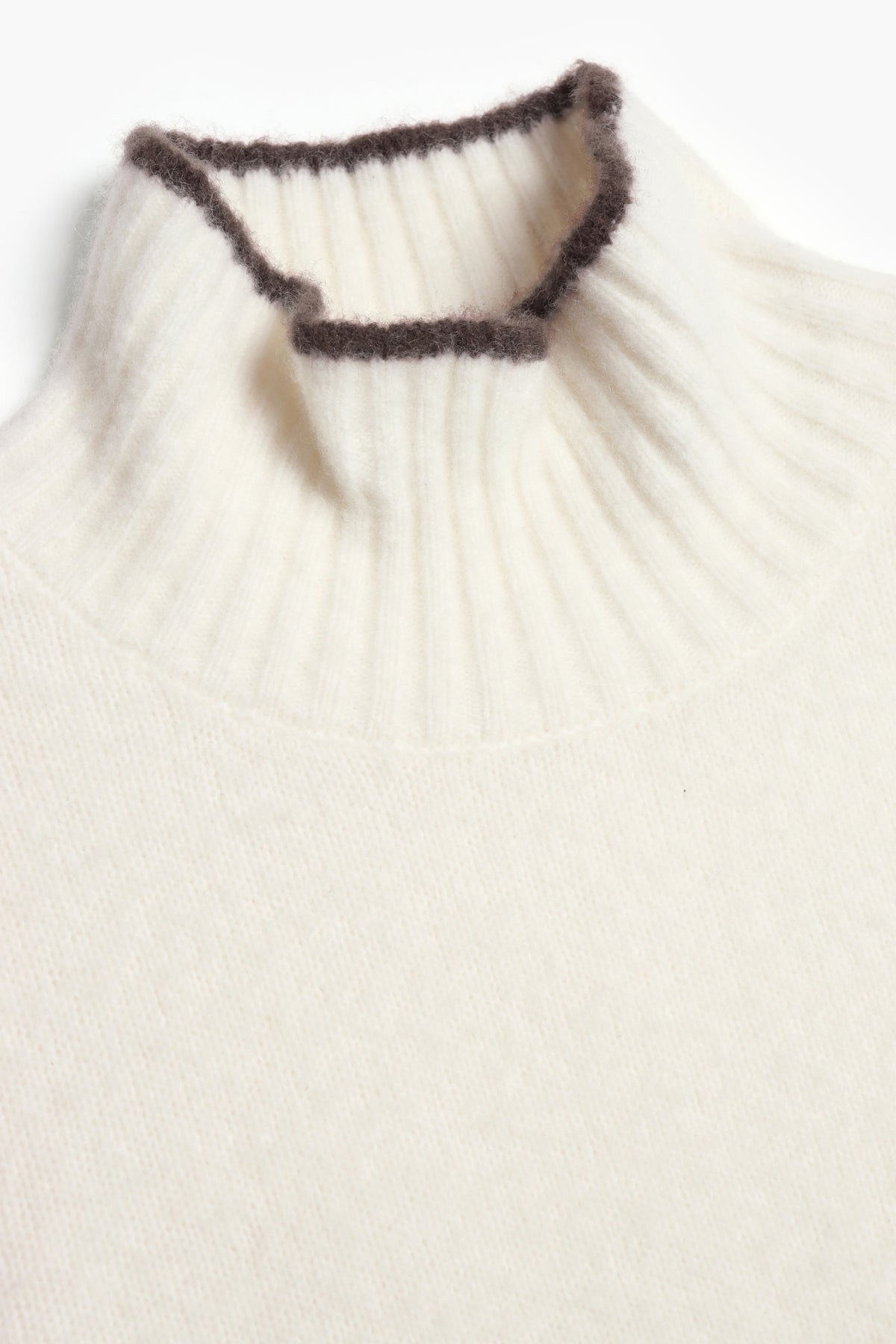 Sweater Leni in Ivory/Coffee