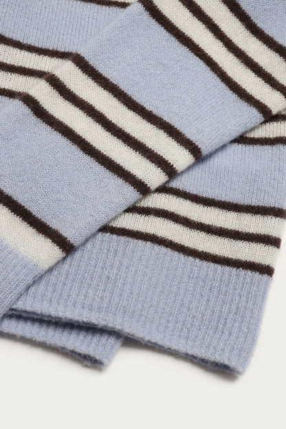 "The Softest" Sweater in Blue/Brown by Anita Hass - Anita Hass