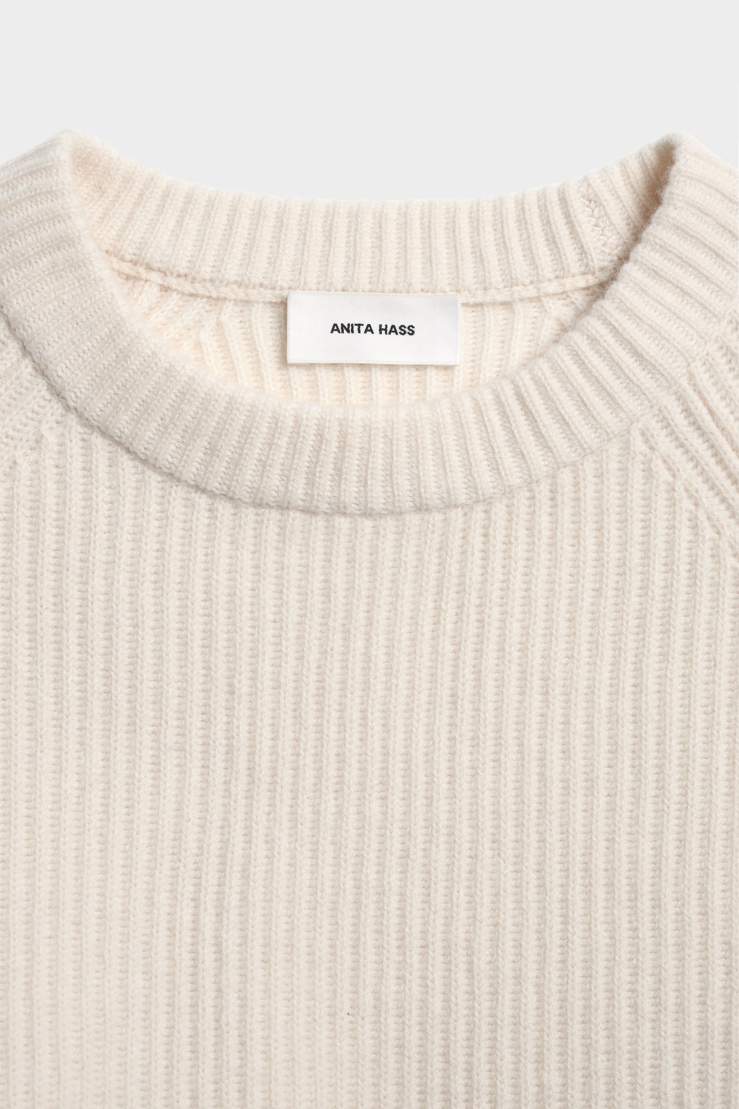 Two-Tone Sweater in Beige/Ivory by Anita Hass - Anita Hass
