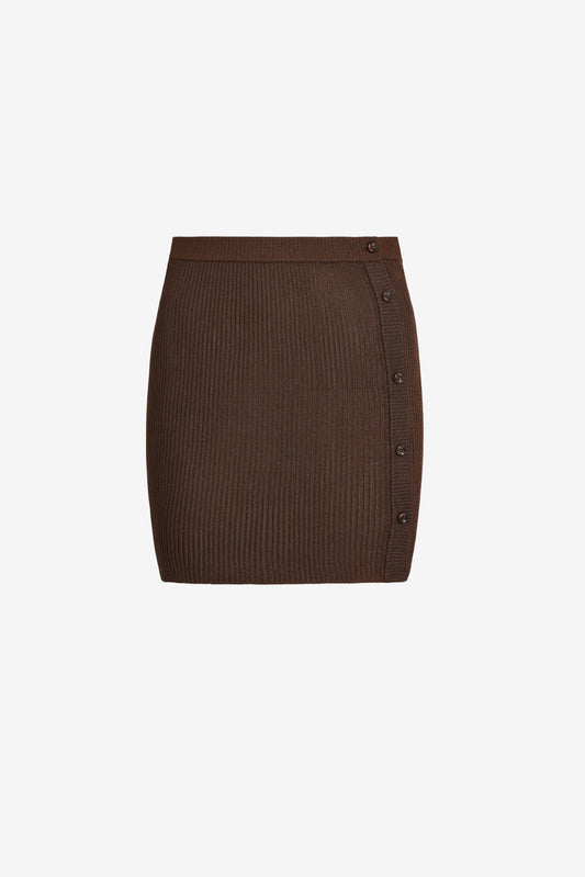 "Sunset Glow" Skirt in Brown Lurex by Anita Hass - Anita Hass
