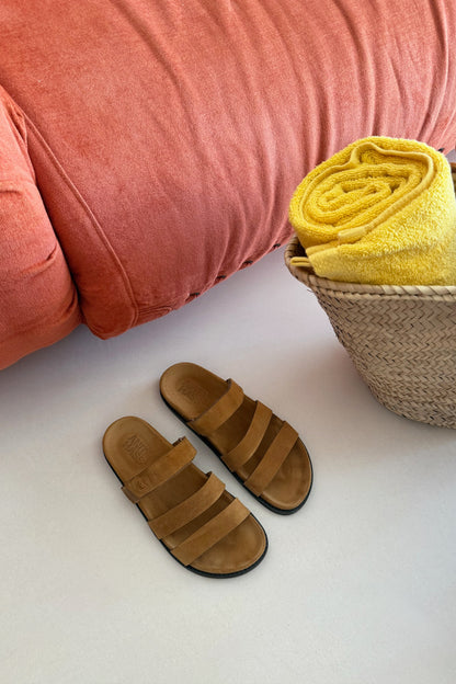 Sandal 'Heart' in Cognac