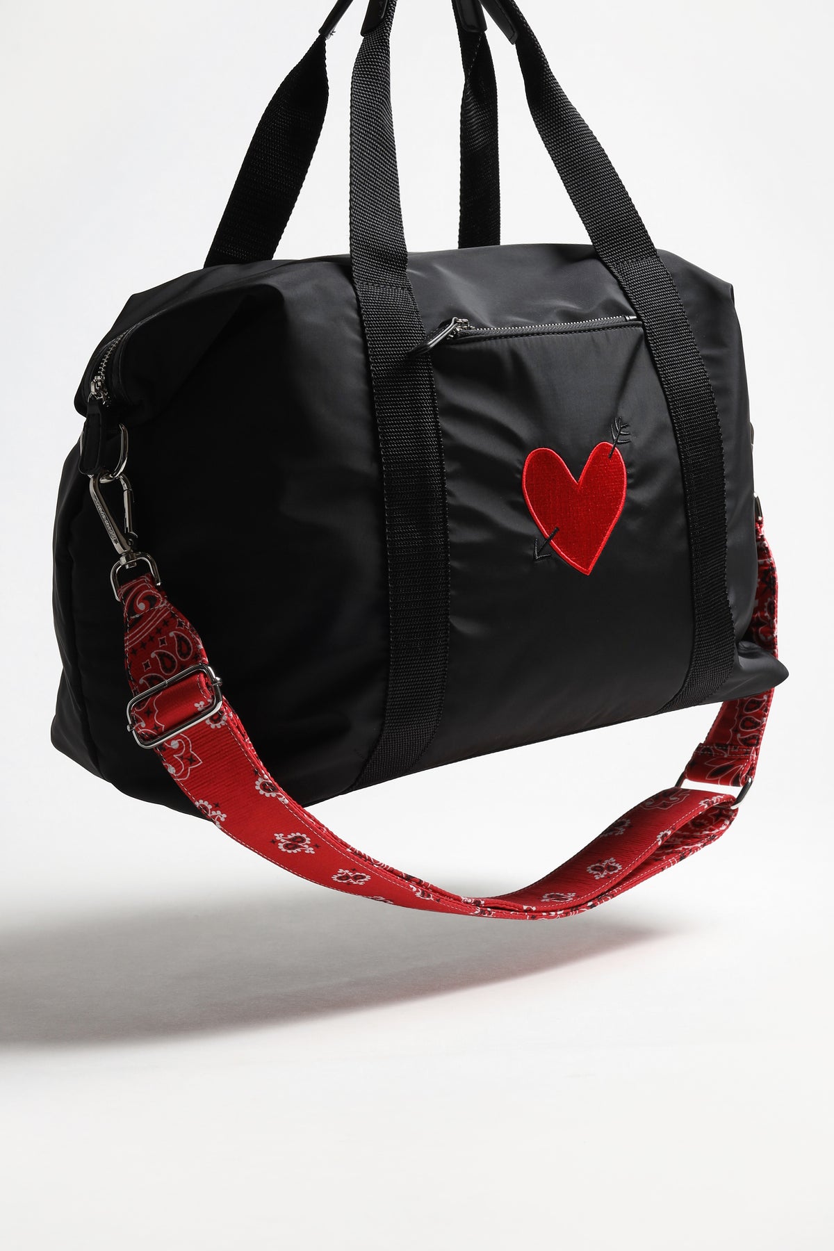 Red Paisley Shoulder Strap by Anita Hass - Anita Hass