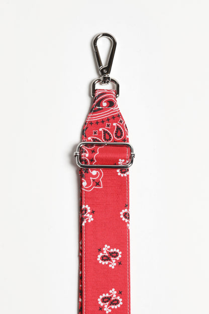Red Paisley Shoulder Strap by Anita Hass - Anita Hass