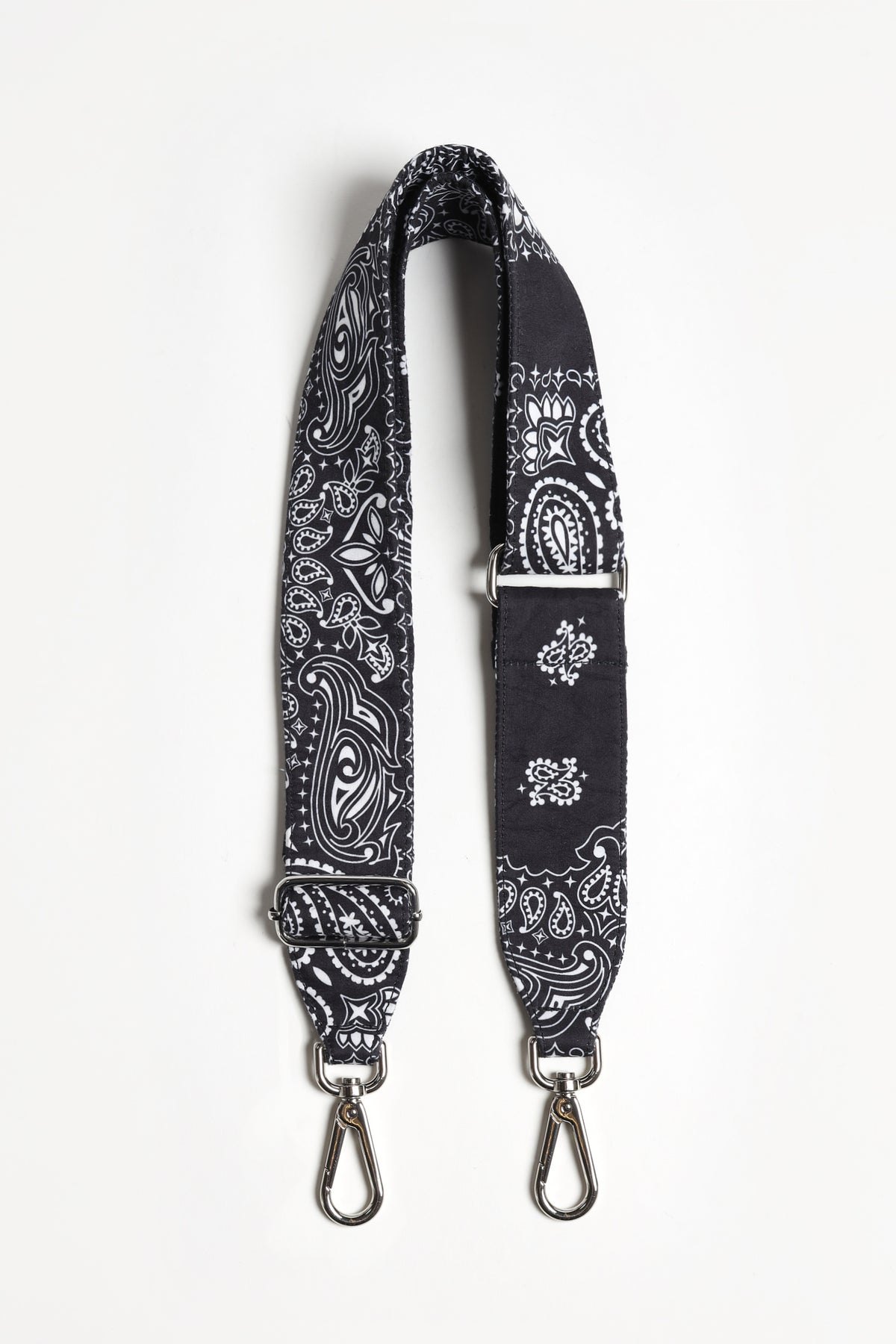 Black Paisley Shoulder Strap by Anita Hass - Anita Hass