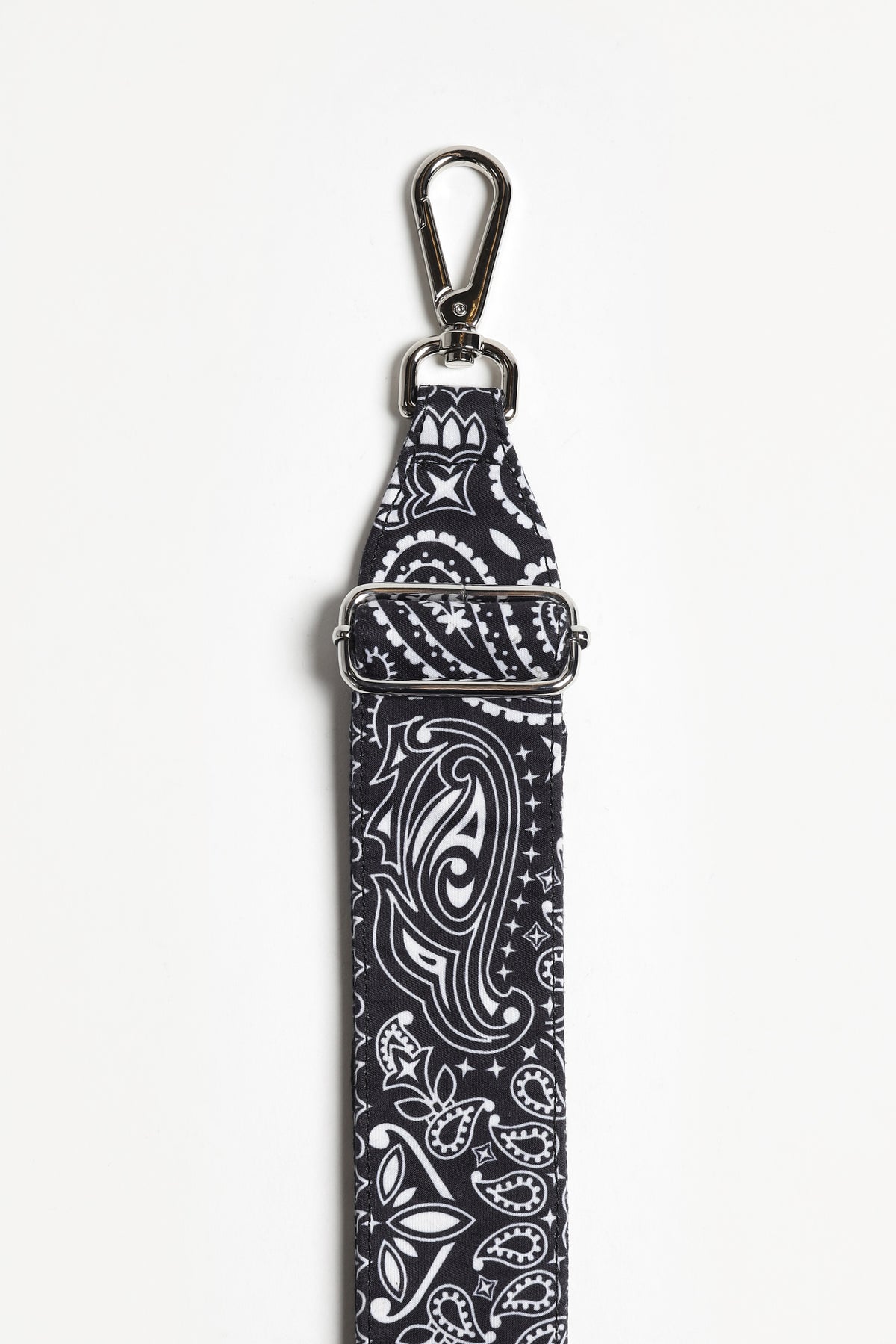 Black Paisley Shoulder Strap by Anita Hass - Anita Hass