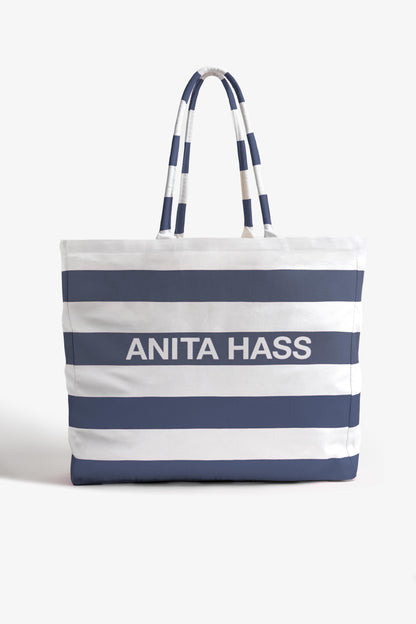 Shopper 'Heart' Large in Navy/Weiß Anita Hass