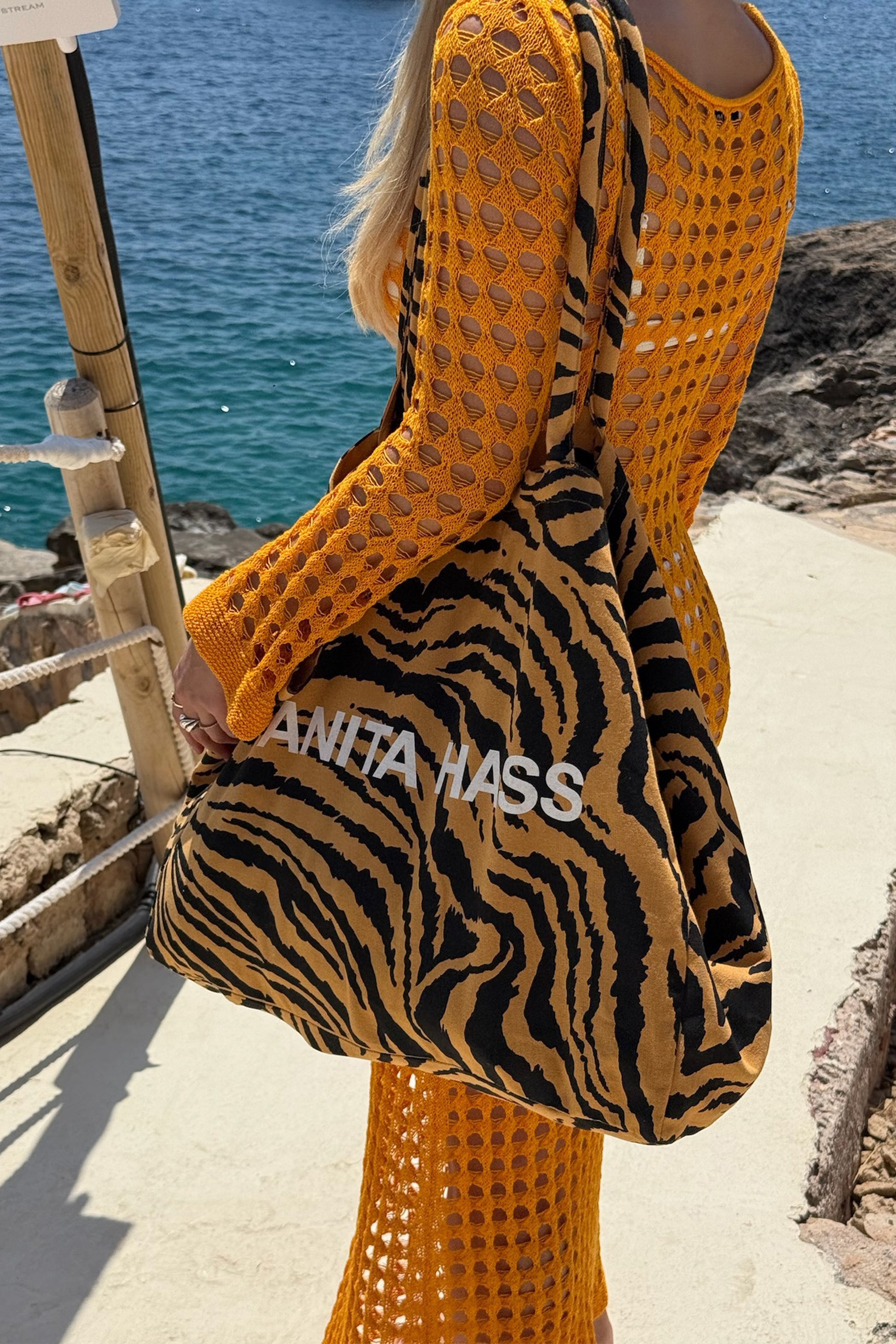 Shopper Set 'Heart' Large in Zebra Anita Hass