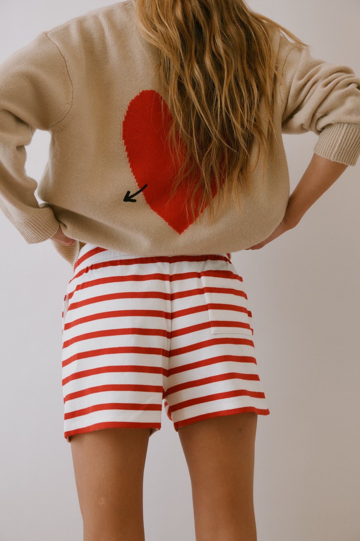 Shorts Breeze in Rot/Ivory Anita Hass