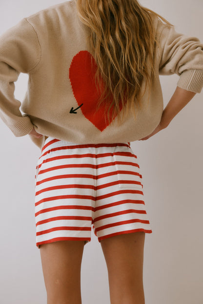 Shorts Breeze in Rot/Ivory Anita Hass