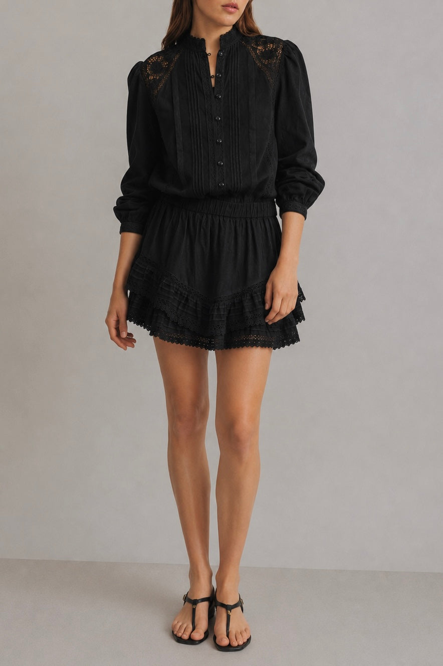 "Skort Romance" in Black by Anita Hass - Anita Hass
