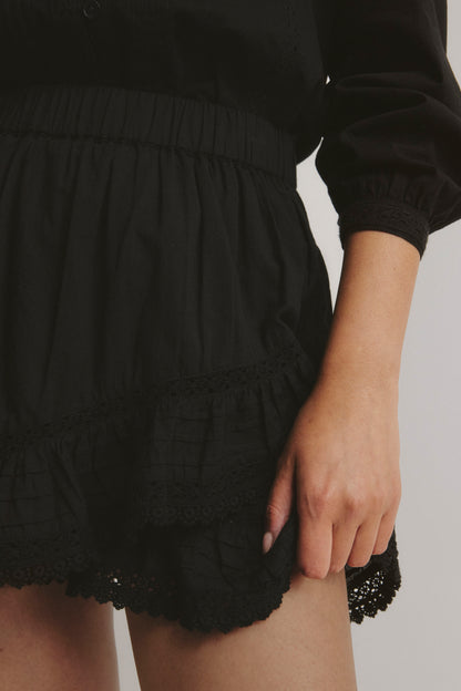 "Skort Romance" in Black by Anita Hass - Anita Hass