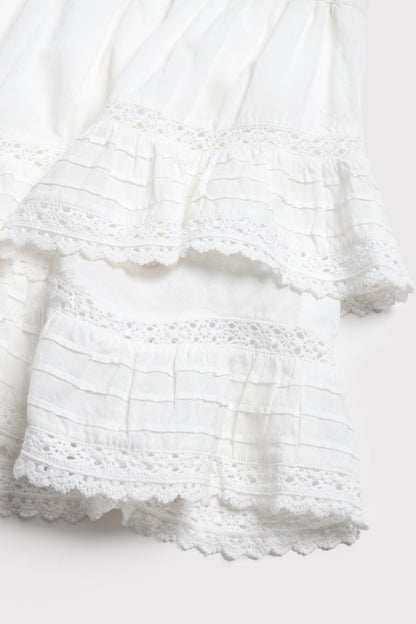 "Skort Romance" in White by Anita Hass - Anita Hass