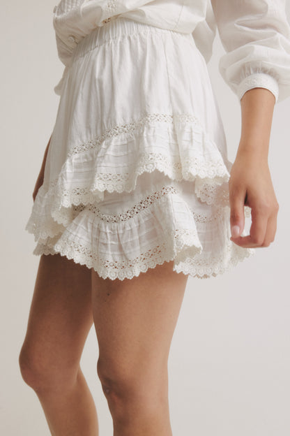 Skort Romance in Weiß Anita Hass