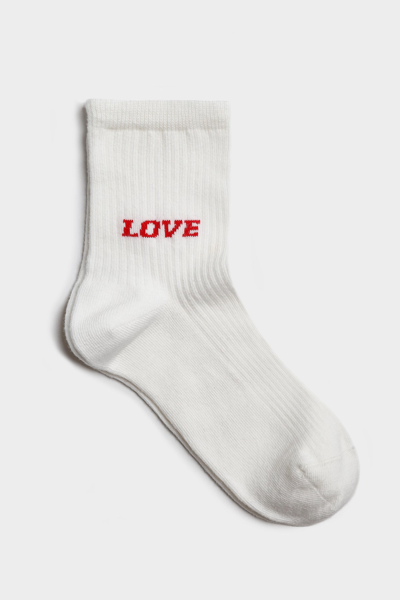 Socken 'Love' in Ivory Anita Hass