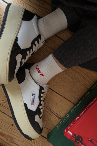 Socken 'Love' in Ivory Anita Hass
