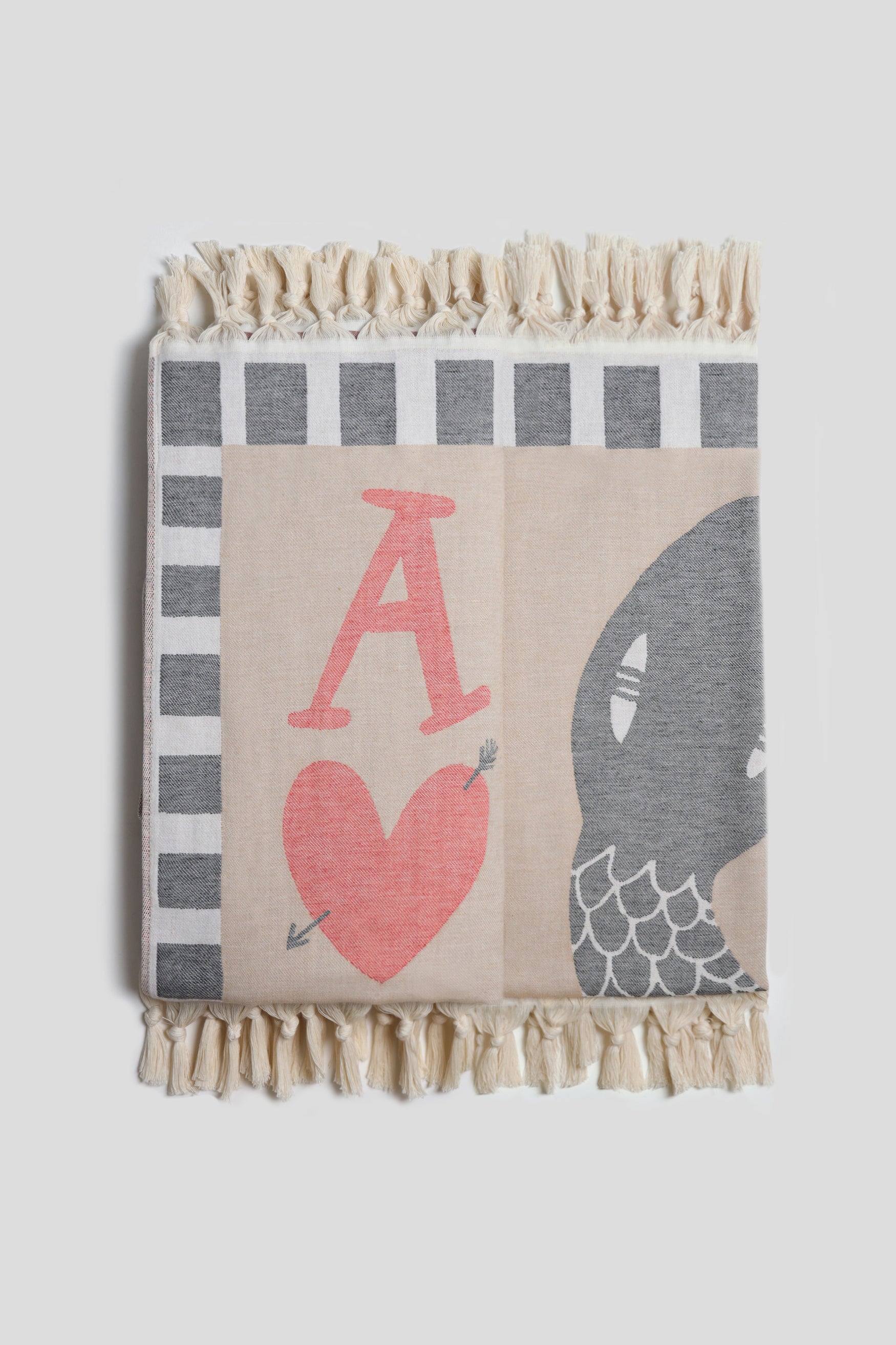 "Snake" Scarf in Beige by Anita Hass - Anita Hass