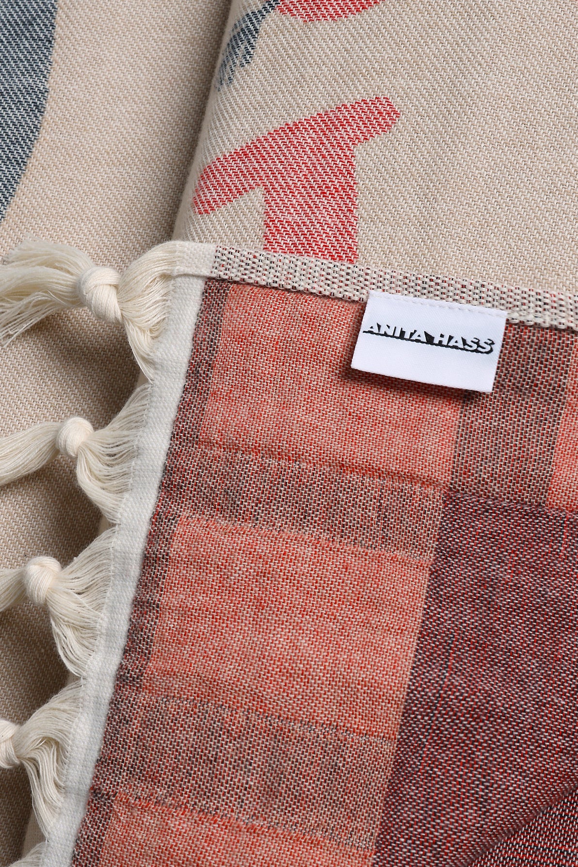 "Snake" Scarf in Beige by Anita Hass - Anita Hass