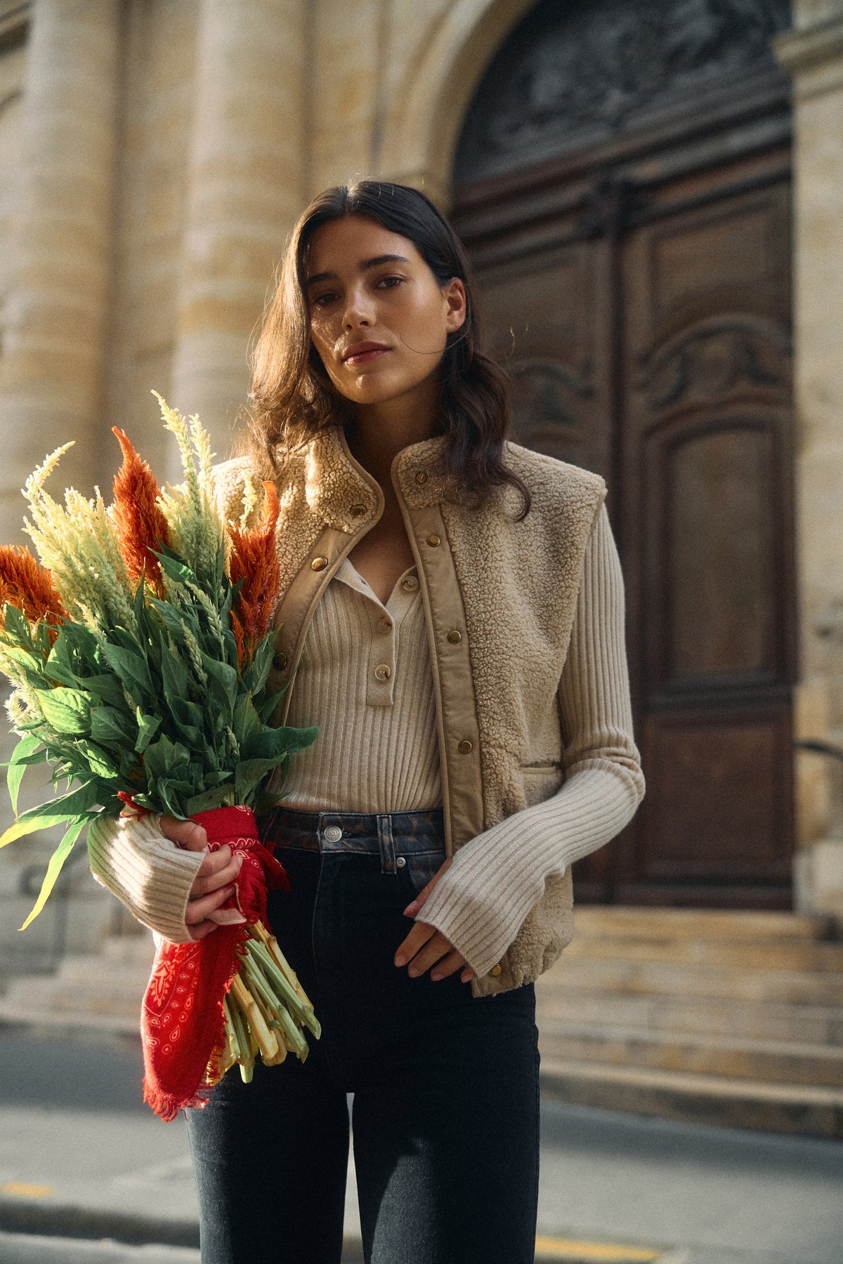 Strickpolo Abigail in Cream Anita Hass