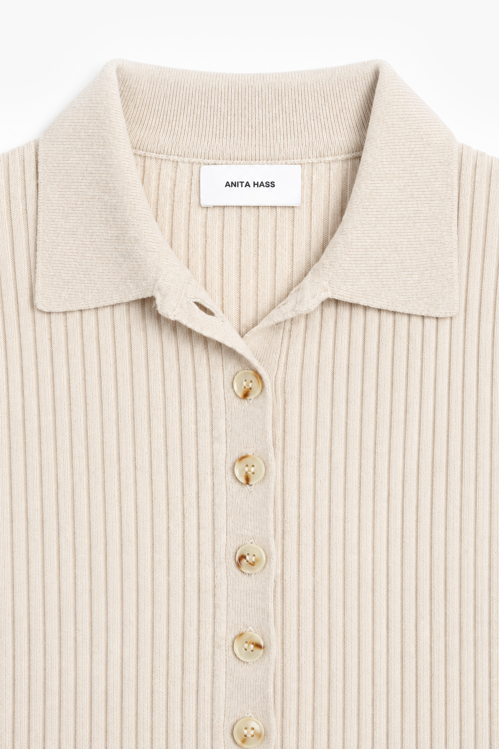 Strickpolo Abigail in Cream Anita Hass