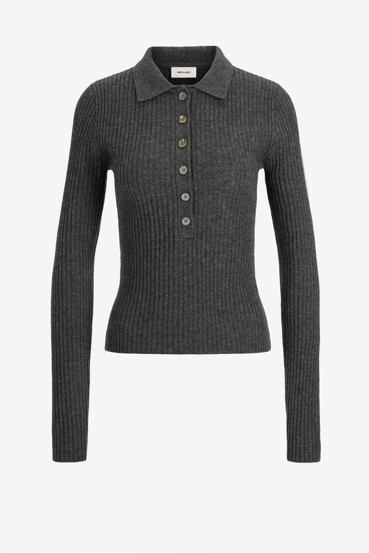Strickpolo Abigail in Grau Anita Hass