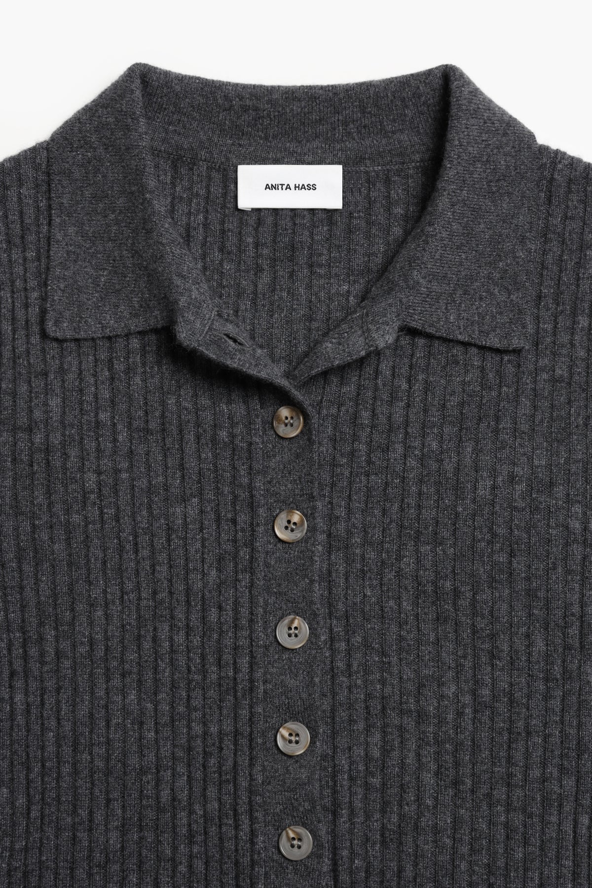 Strickpolo Abigail in Grau Anita Hass