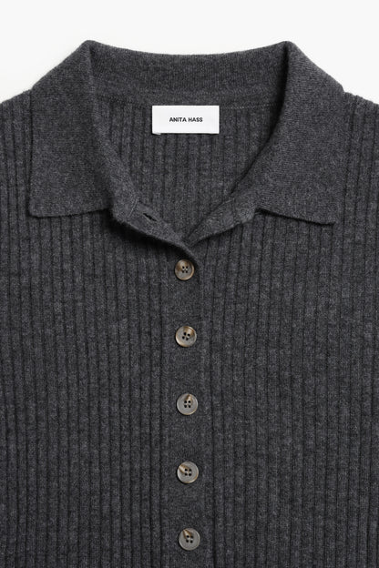 Strickpolo Abigail in Grau Anita Hass