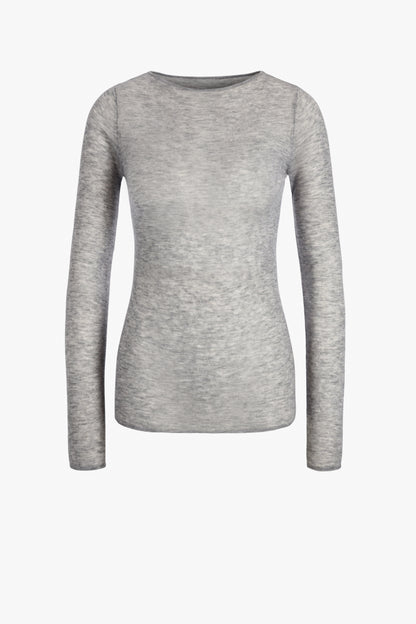 Sheer Touch Knit Shirt in Gray by Anita Hass - Anita Hass