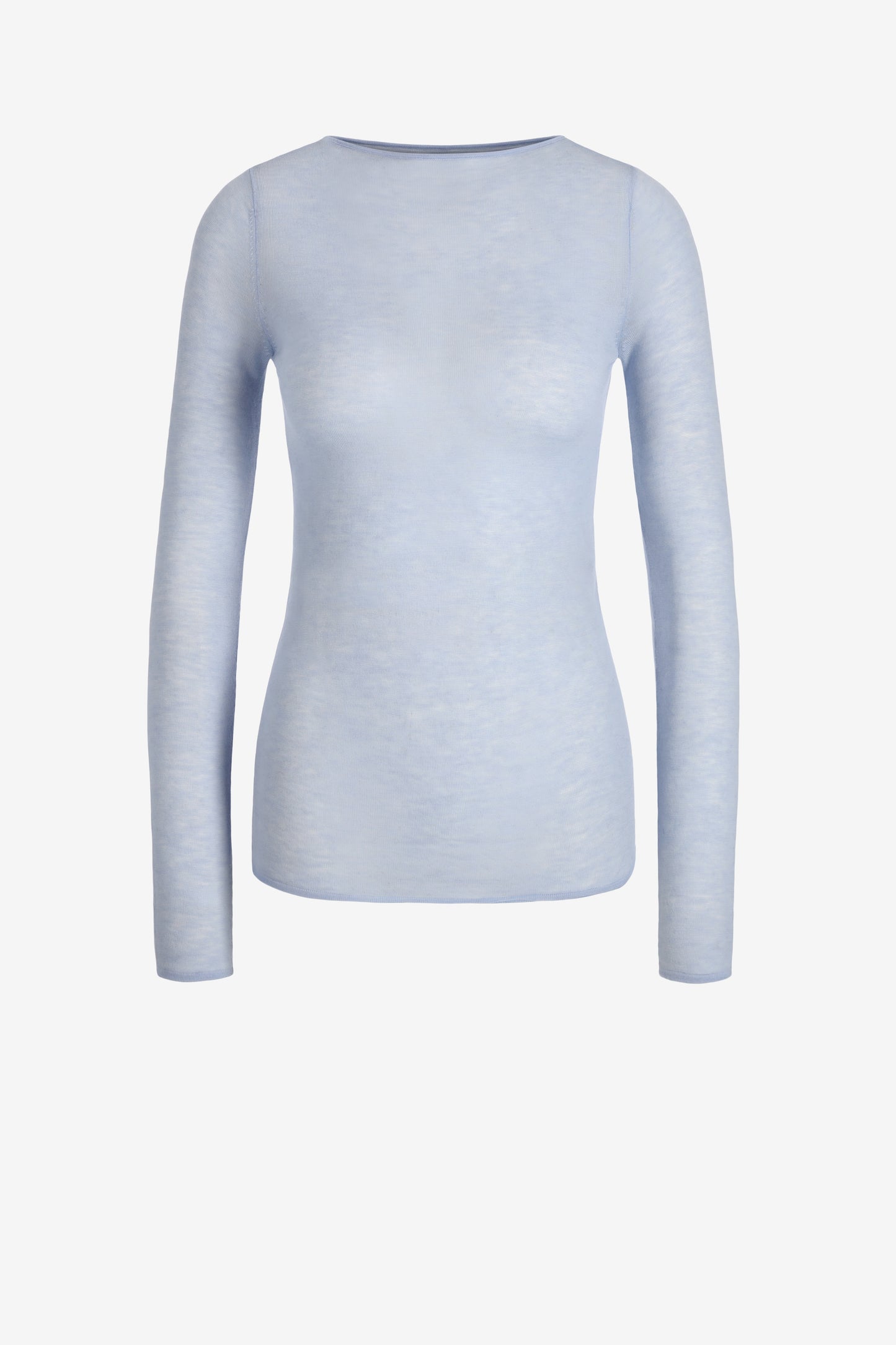 "Sheer Touch" Knit Shirt in Light Blue by Anita Hass - Anita Hass