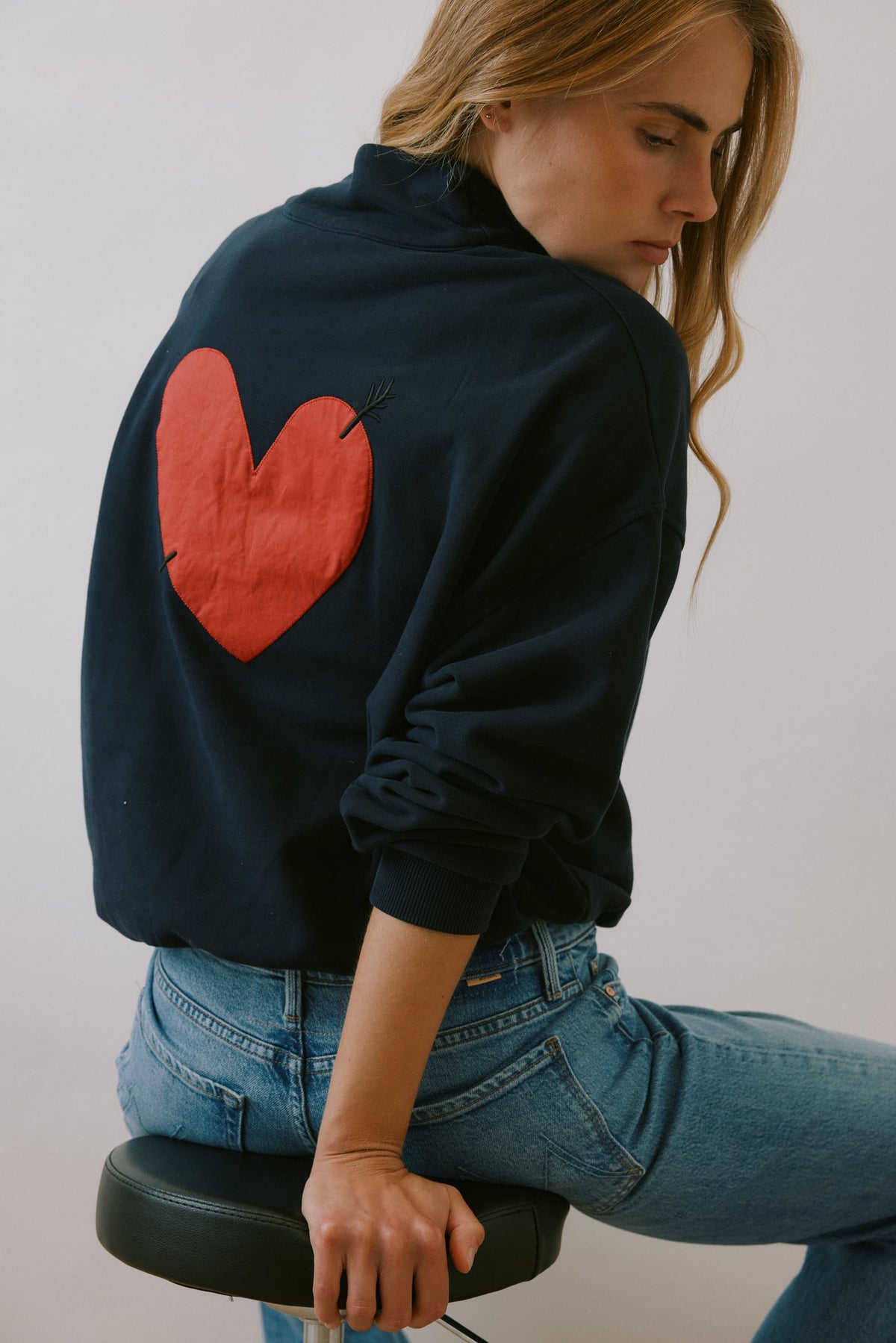 Sweatshirt Storm in Navy Anita Hass