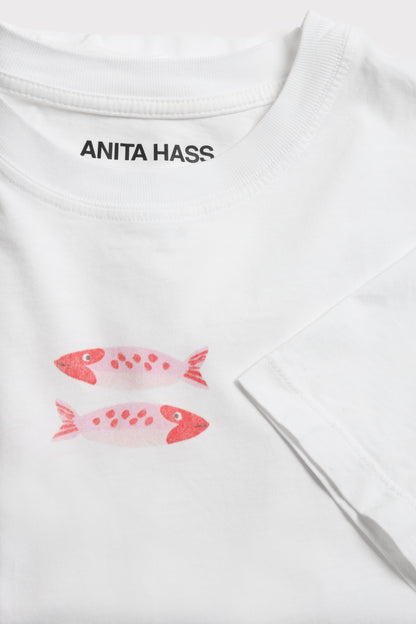Maglietta "Cute Fish" bianca - Anita Hass - Anita Hass