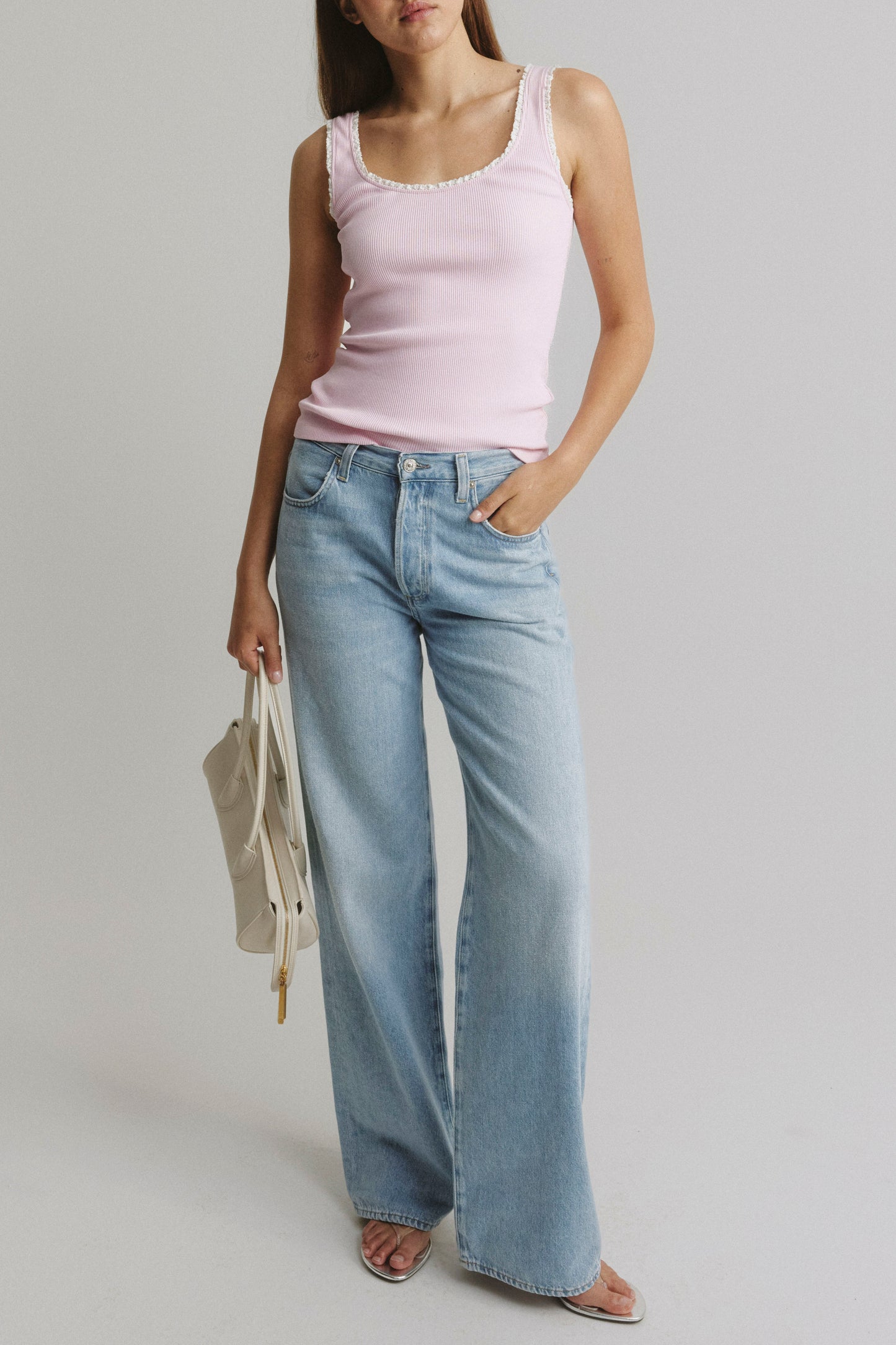 "It Girl" Tank Top in Pink by Anita Hass - Anita Hass
