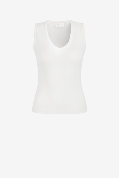Canotta The V Neck in bianco Anita Hass - Anita Hass