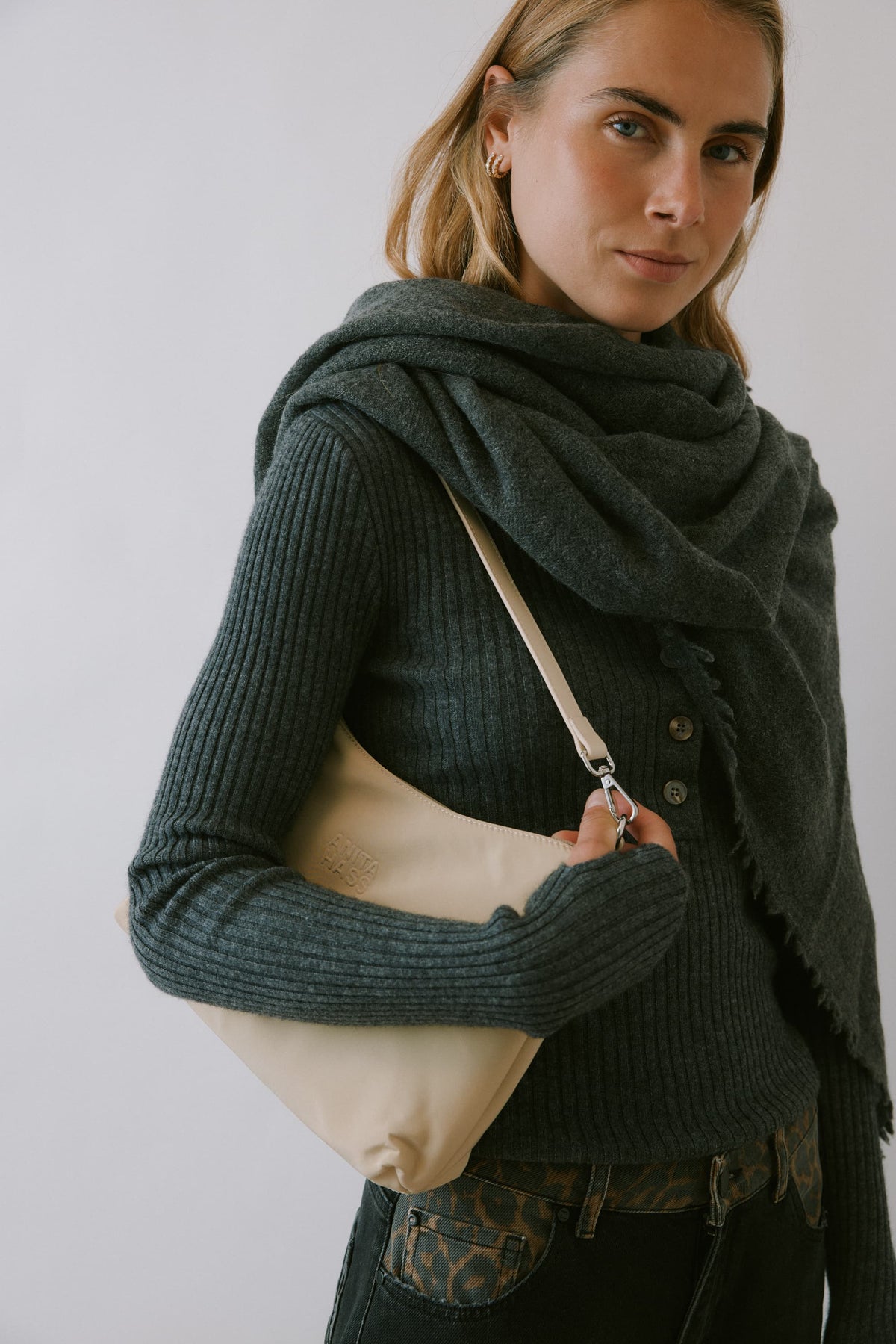 Tasche Day & Night in Beige Nylon Anita Hass