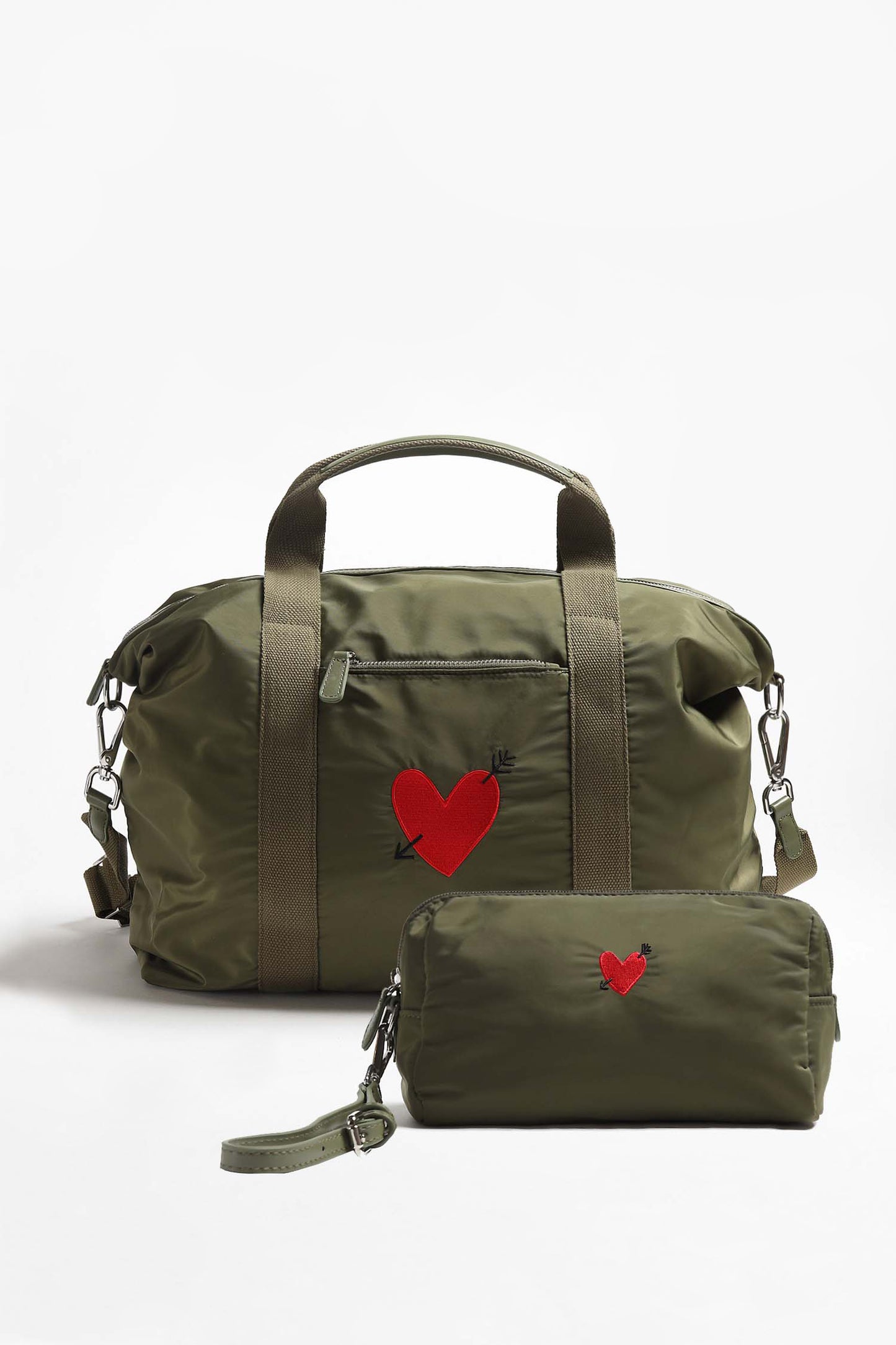 Taschen Set 'Heart' in Oliv Nylon Anita Hass