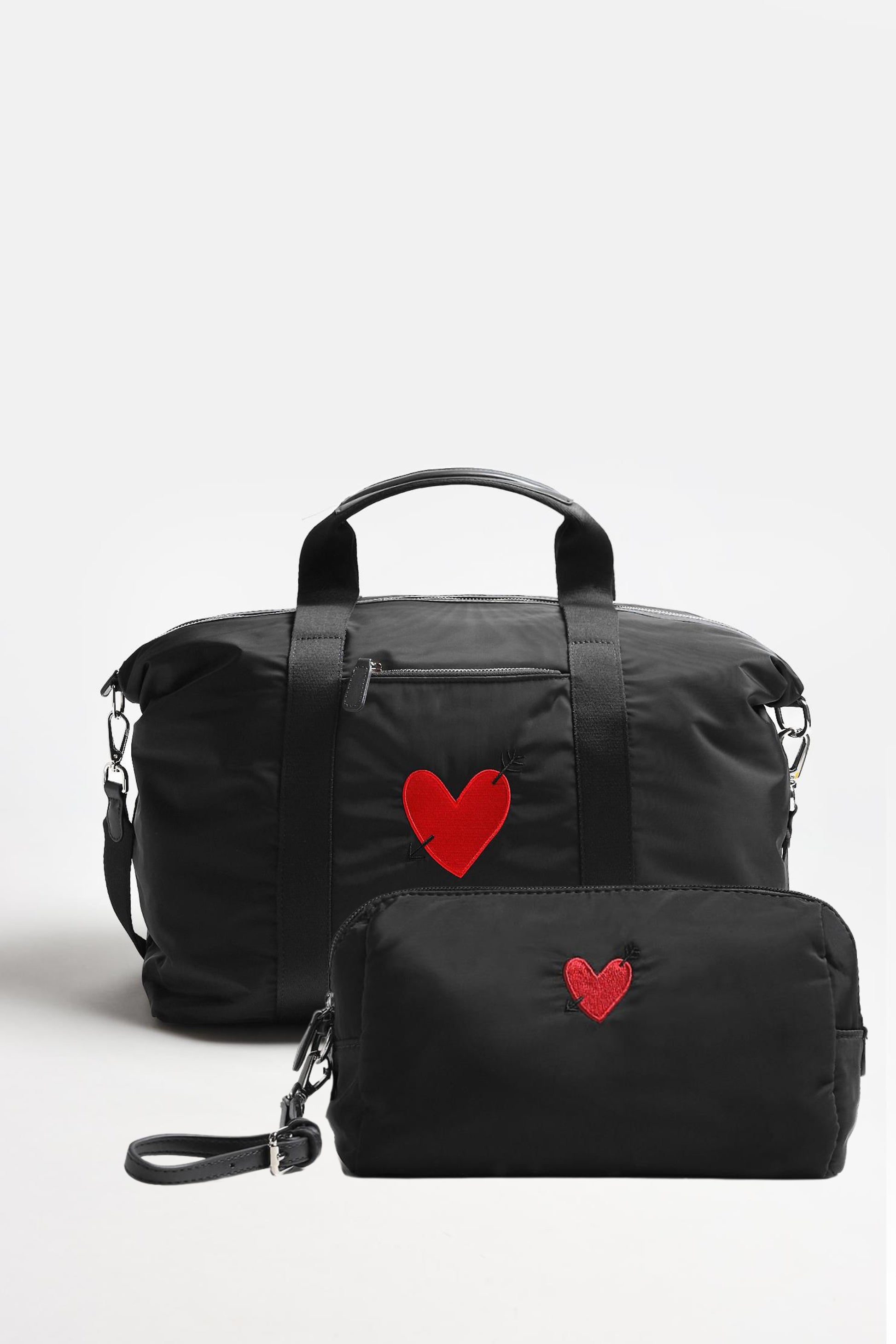 Ensemble de sacs « Heart » Large en nylon noir - Anita Hass - Anita Hass