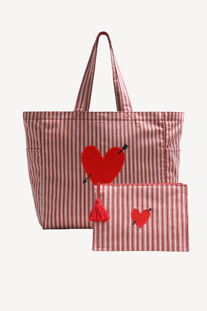 Taschen Set in Rot/Weiß Anita Hass