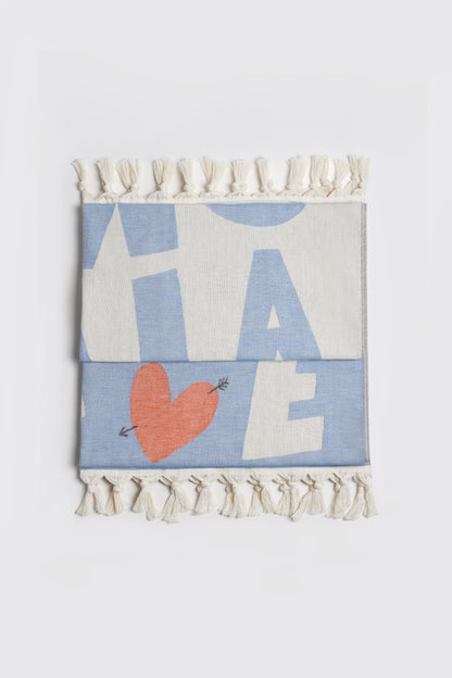"Ciao Bella" Scarf in Blue by Anita Hass - Anita Hass