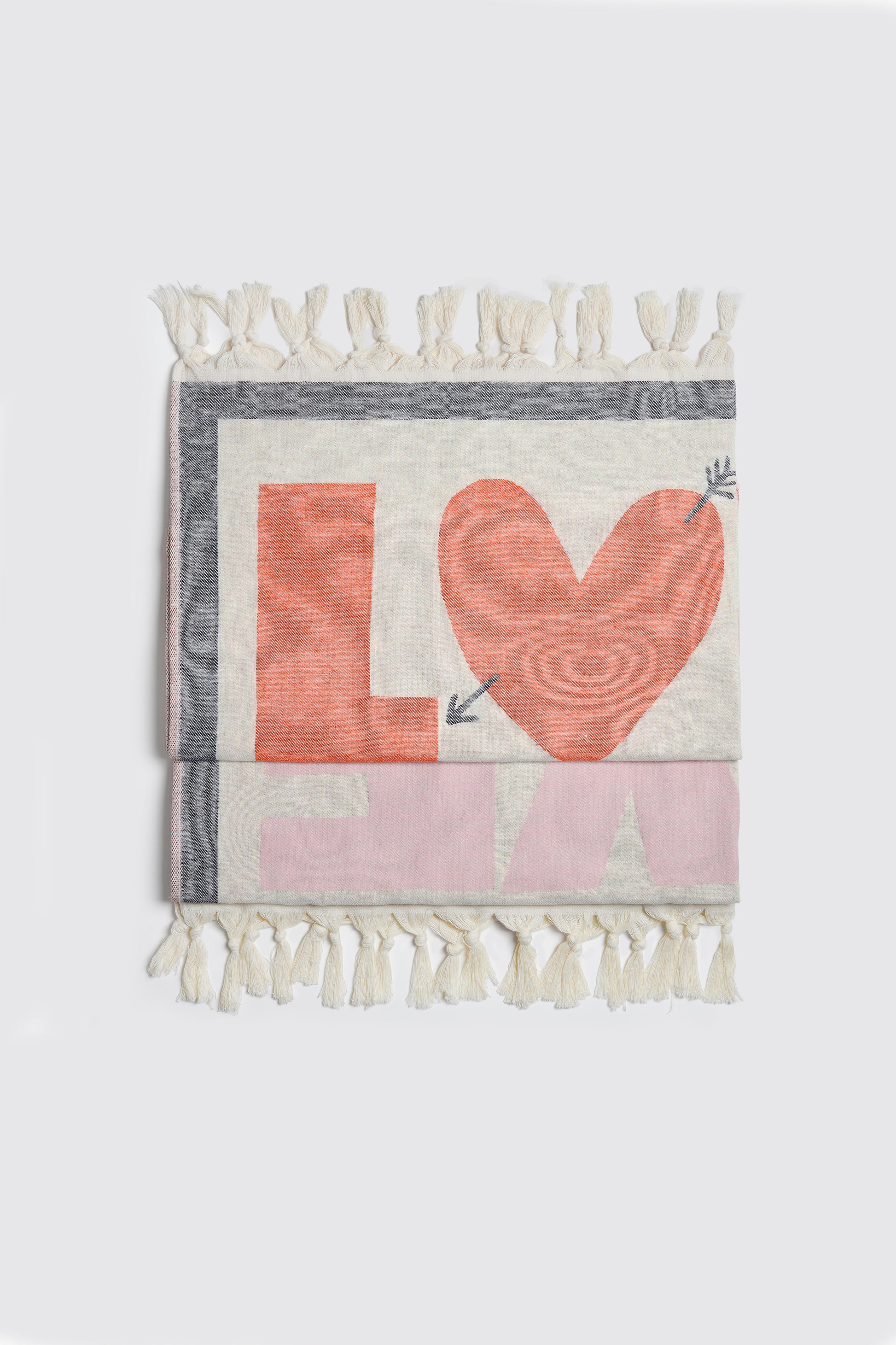 "Love" Scarf in Pink/Red by Anita Hass - Anita Hass