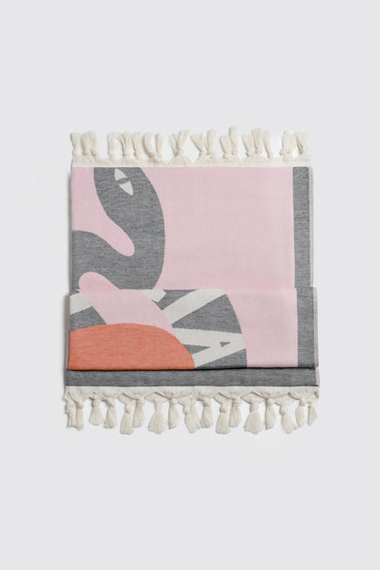 "Snake" Scarf in Pink by Anita Hass - Anita Hass