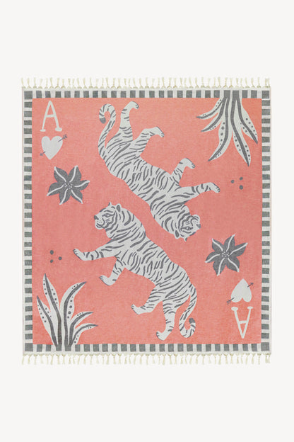 "Tiger" Scarf in Red by Anita Hass - Anita Hass