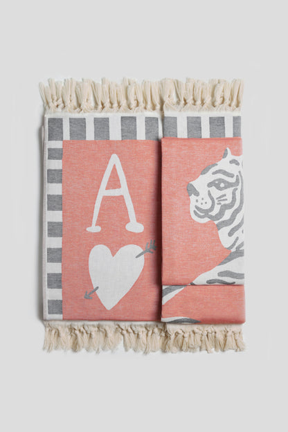 "Tiger" Scarf in Red by Anita Hass - Anita Hass