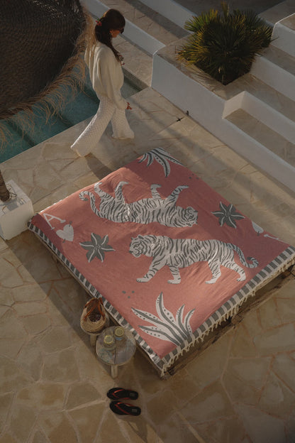 "Tiger" Scarf in Red by Anita Hass - Anita Hass