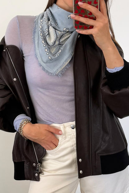 Tuch Wilma in Hellblau/Navy Anita Hass
