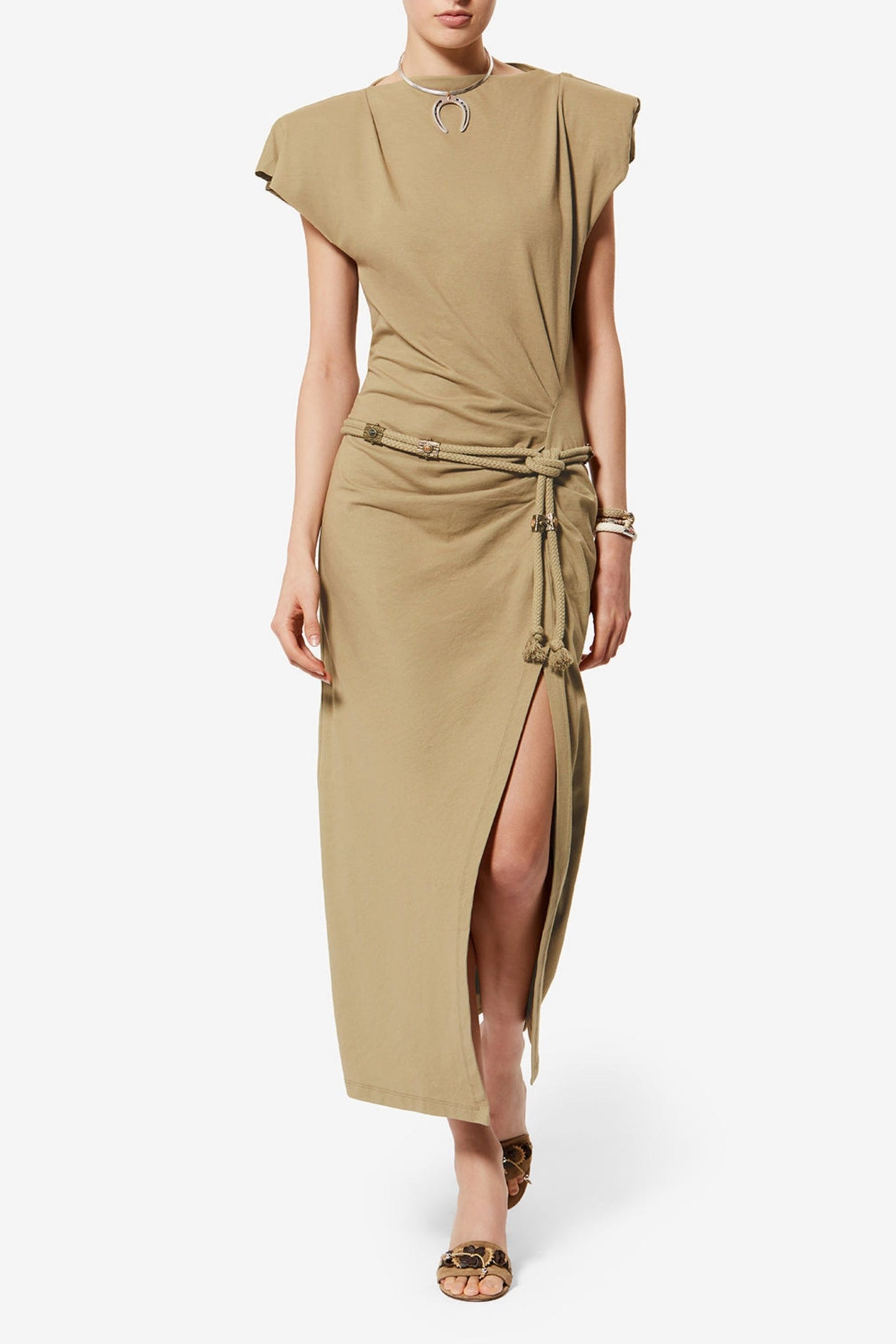 Nadela dress in light bronze
