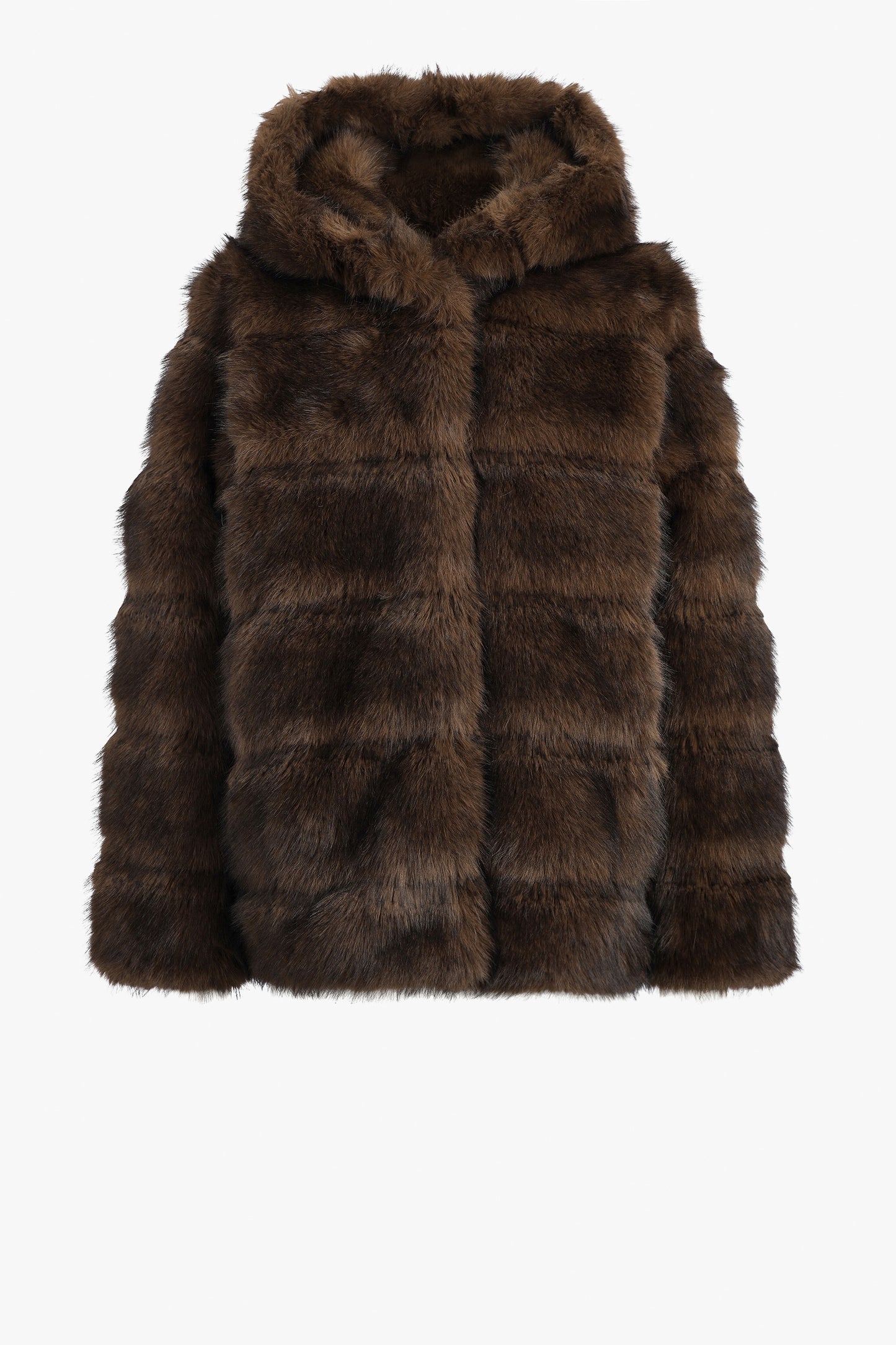 Mantel Cel Hooded in Mink Brown